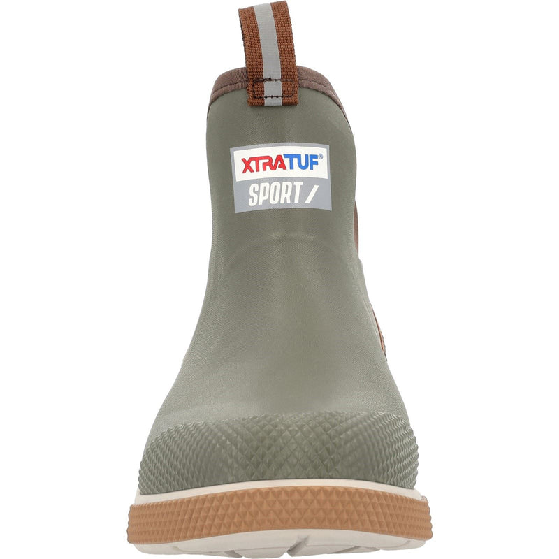 Xtratuf Ankle Deck Sport Synthetic Olive Wellington Boots