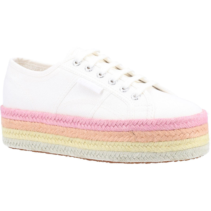 Superga 2790 Multicolor Rope 100% Cotton Women's White/Candy Multicolour Sneakers