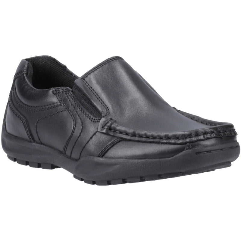 Hush Puppies Morgan Leather Boys's Black Loafers
