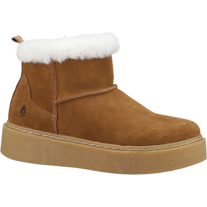 Hush Puppies Becca Suede Women's Tan Winter Ankle Boots