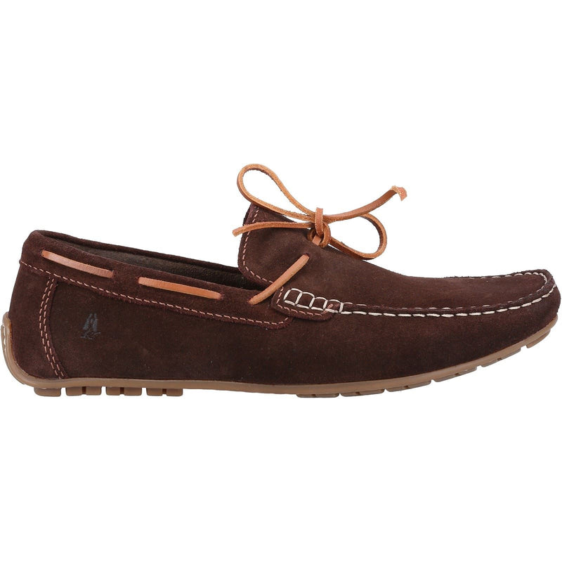 Hush Puppies Reuben Suede Men's Brown Boat Shoes