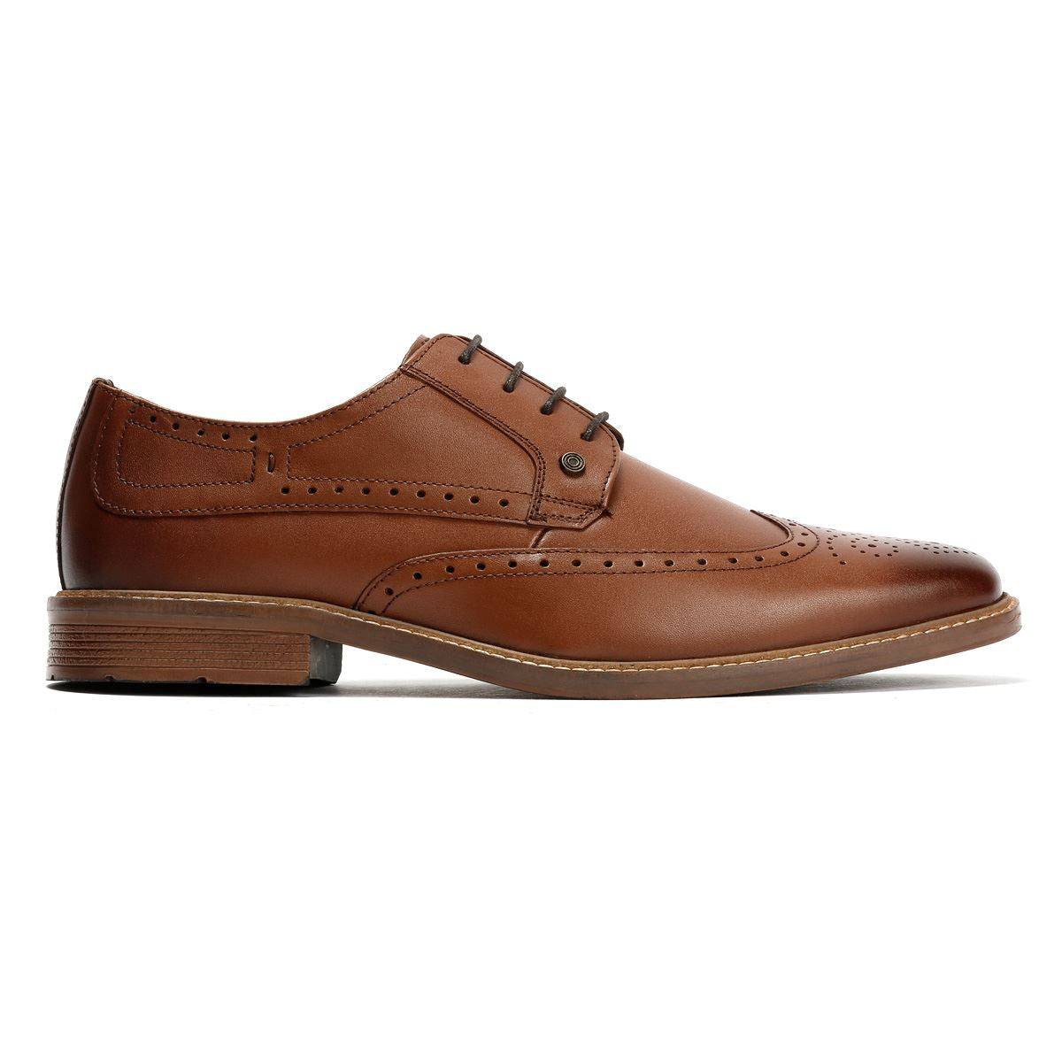 Lambretta Stockton Leather Men's Tan Lace-Up Shoes