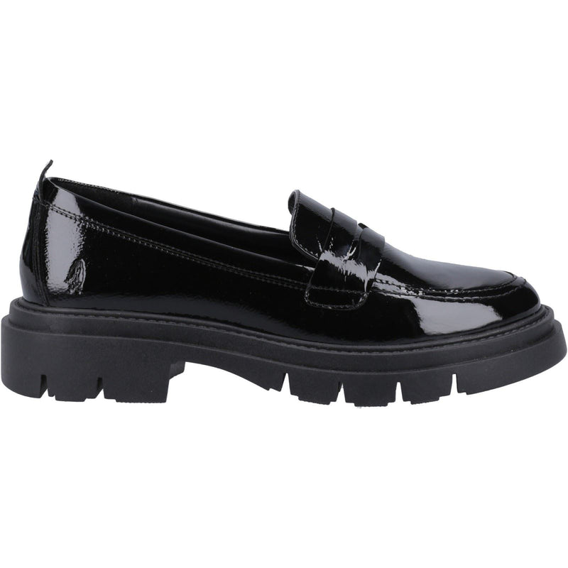 Hush Puppies Reece Leather Women's Black Loafers