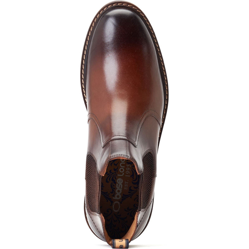 Base London Bloom Leather Men's Burnt Brown Boots