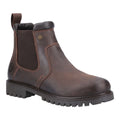 Cotswold Pamington Leather Women's Brown Flat Chelsea Boots