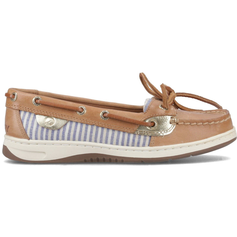 Sperry Angelfish Leather & Cotton Women's Peanut Boat Shoes