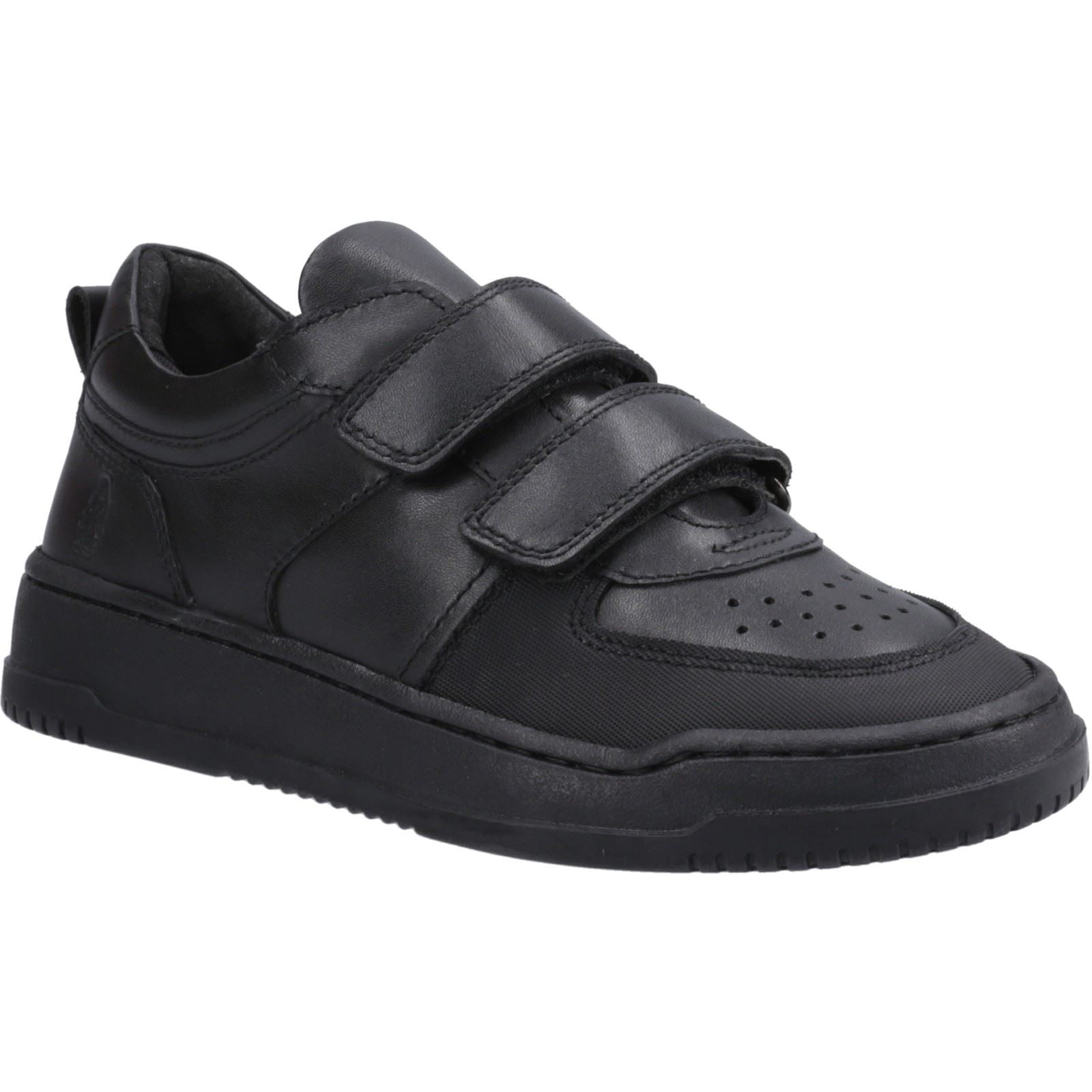 Hush Puppies Daxton Leather Boys's Black Sneakers