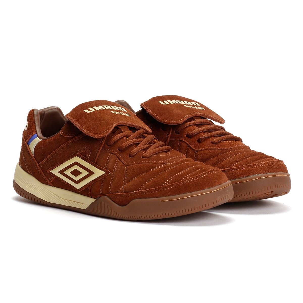 Umbro Speciali TR Suede Dark Brown/Cream Trainers display picture 1