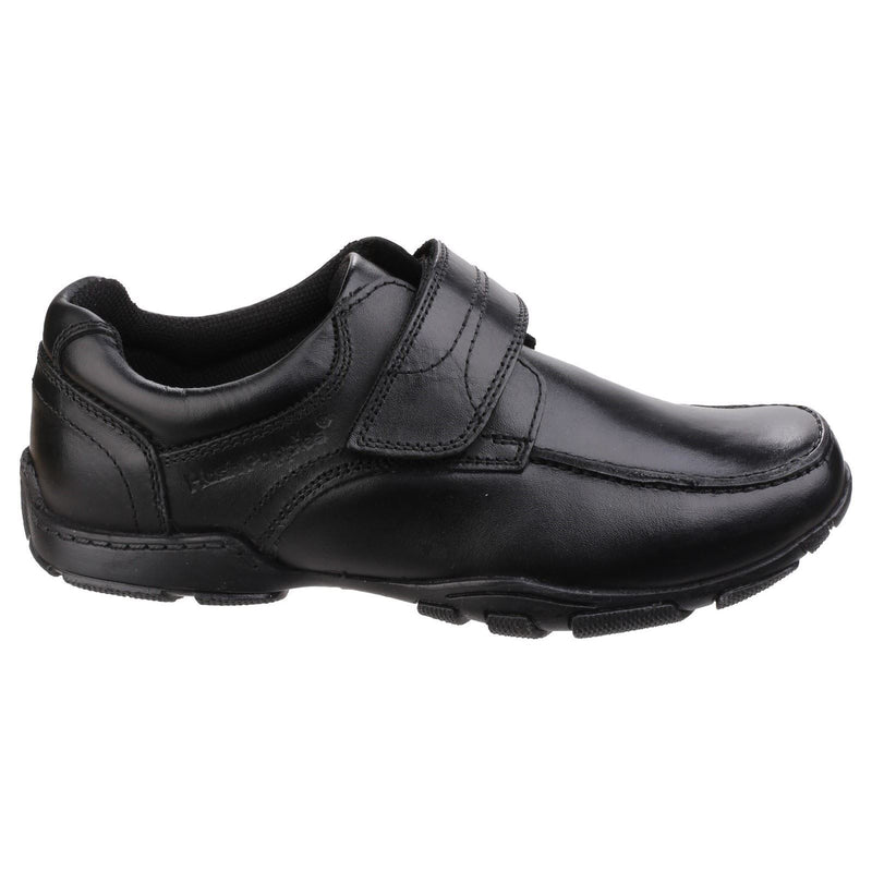Hush Puppies Freddy 2 Junior Boys Black Leather Shoes