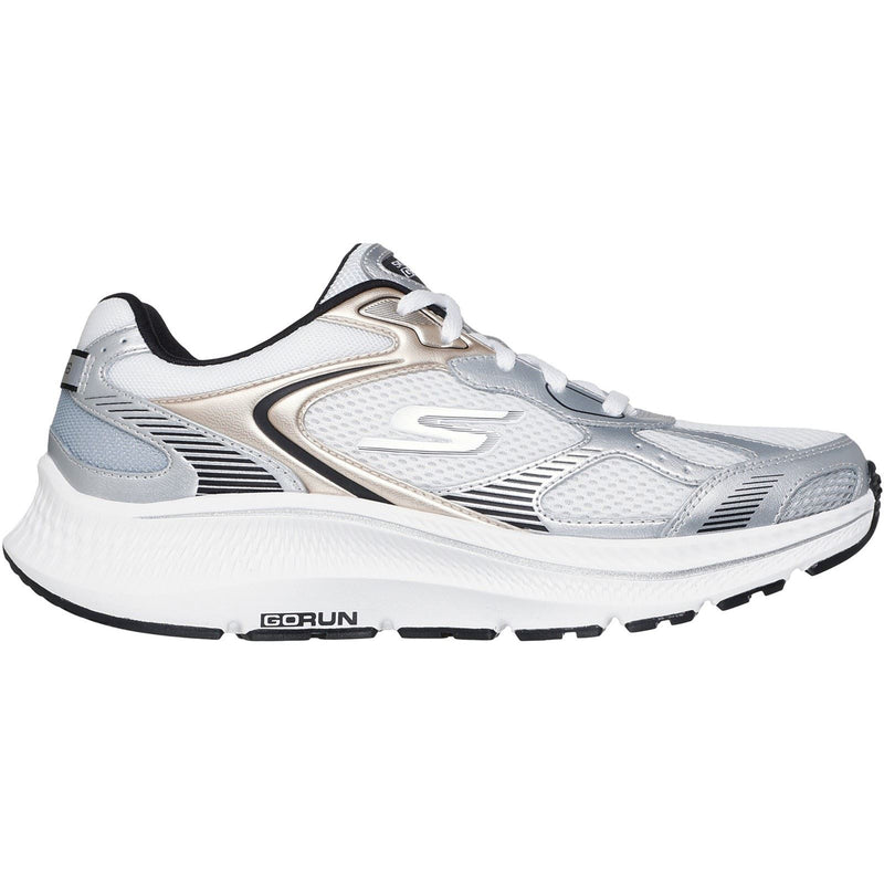 Skechers GO RUN Consistent 2.0 Volt Leather Women's White/Silver/Black Sneakers