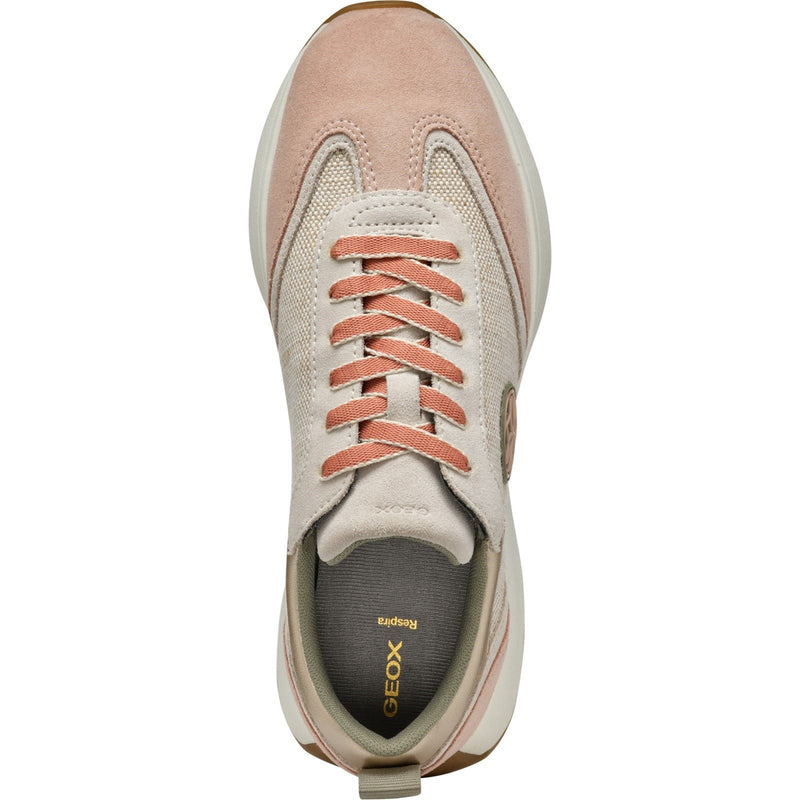 Geox D AMABEL Synthetic Synthetic Women's Light Sand/Light Taupe Sneakers