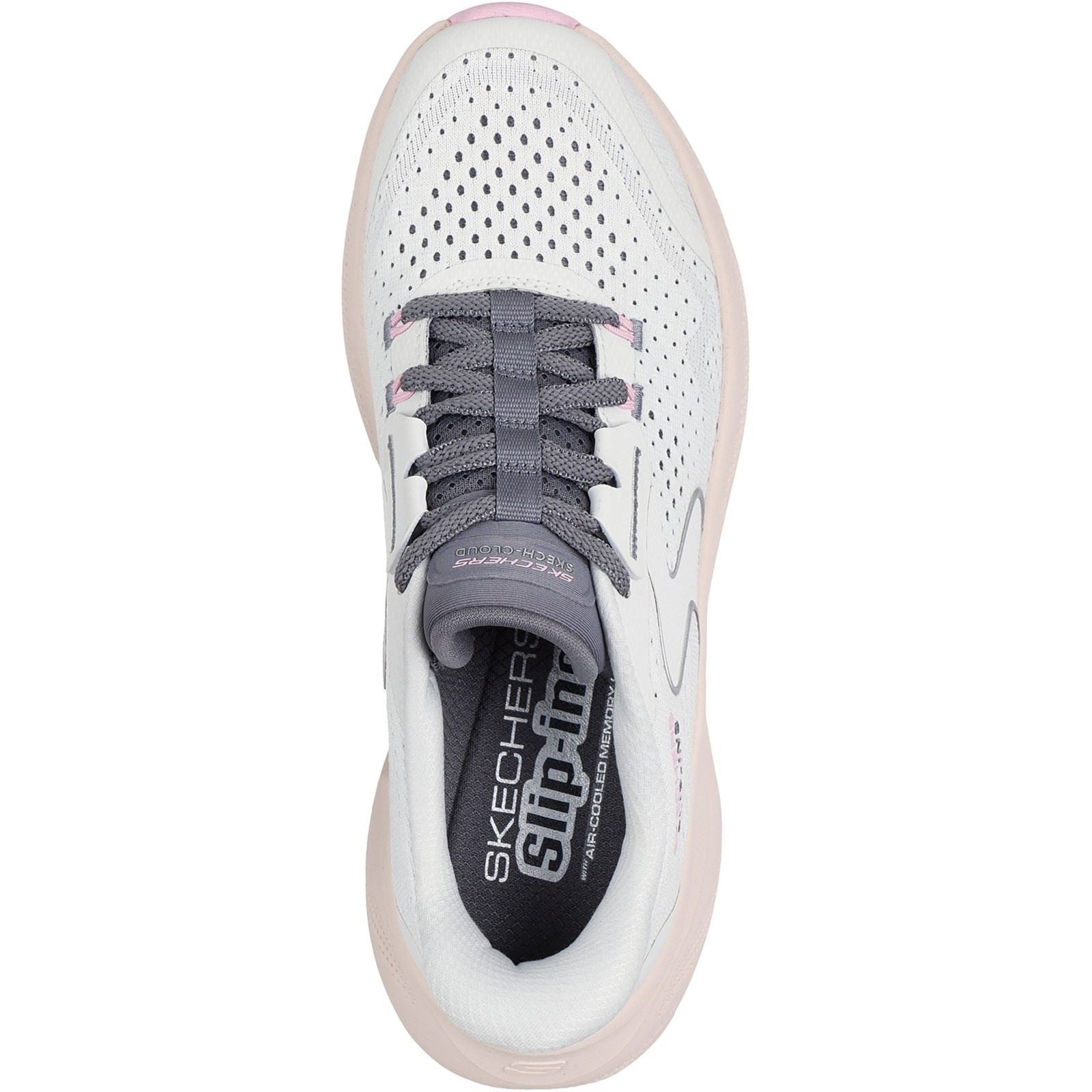 Skechers Skech Cloud Plush Horizon Synthetic Women's White/Multi Sneakers