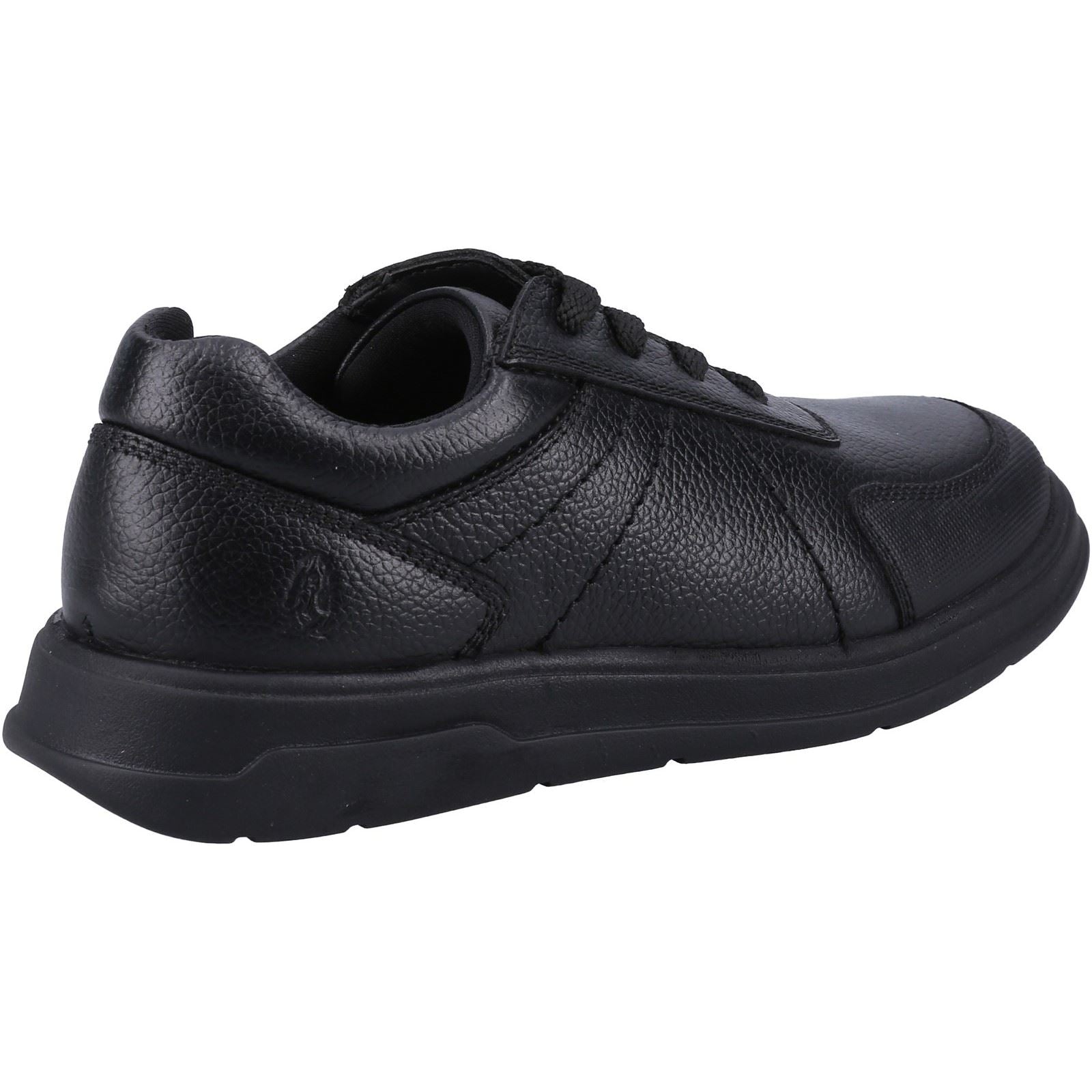 Hush Puppies Robert SNR Leather Boys's Black Lace-Up Shoes