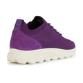 Geox D Spherica A Leather Women's Purple Sneakers