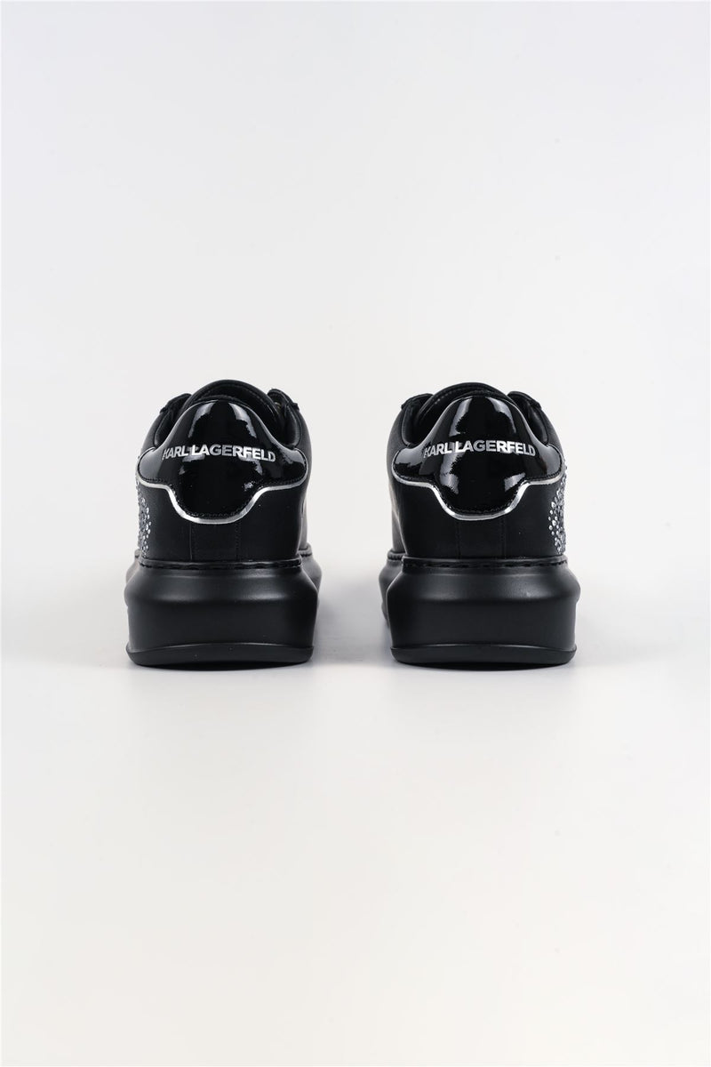 Karl Lagerfeld Kapri Konstellation Leather Women's Black/Silver Sneakers