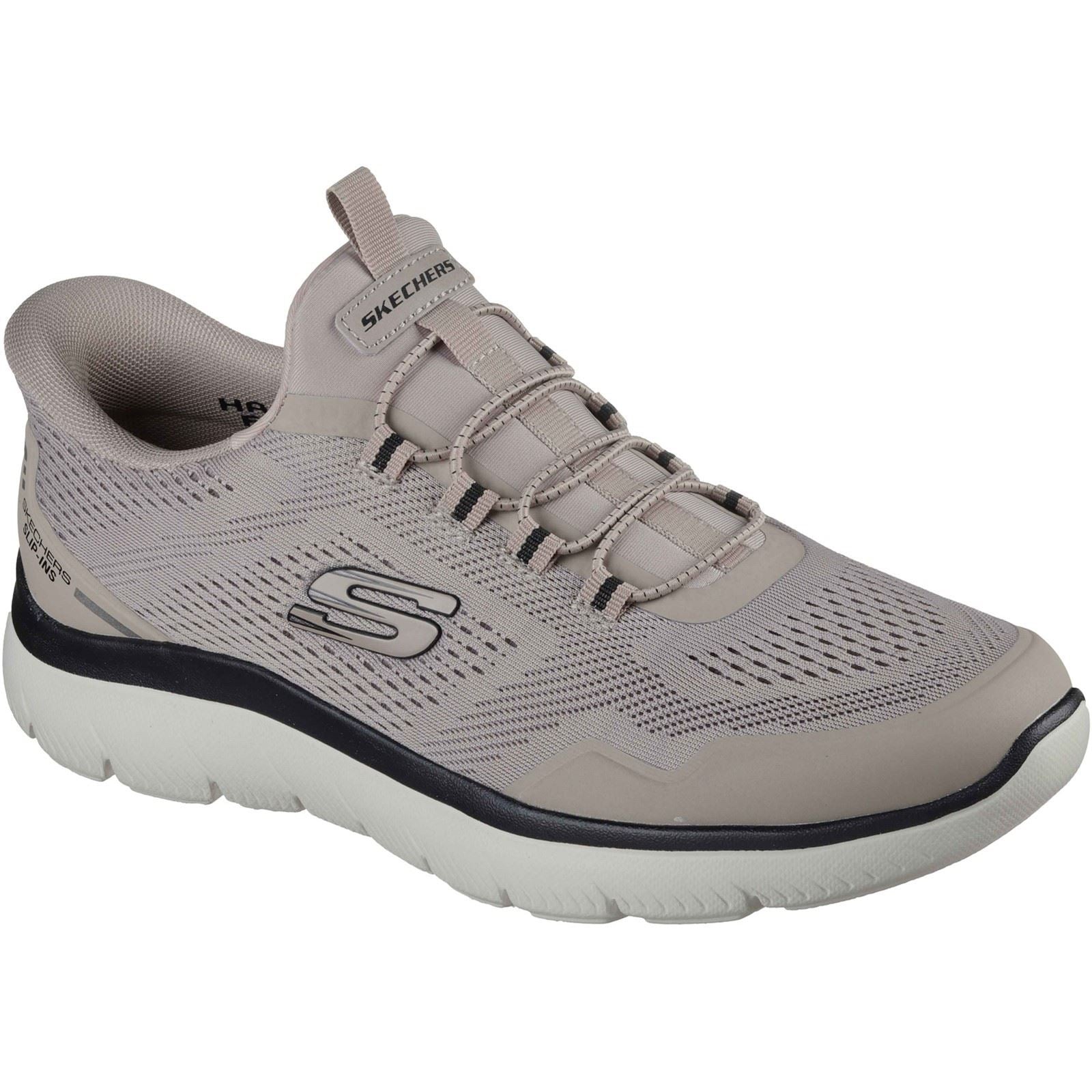 Skechers Summits Top Rate Textile Men's Taupe/Black Standard Sneakers