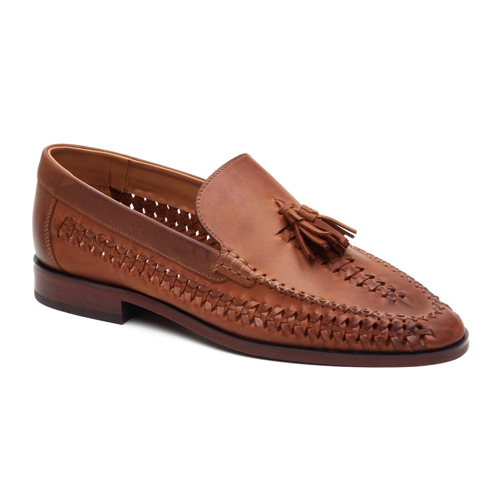 Base London Bracken Leather Men's Tan Loafers