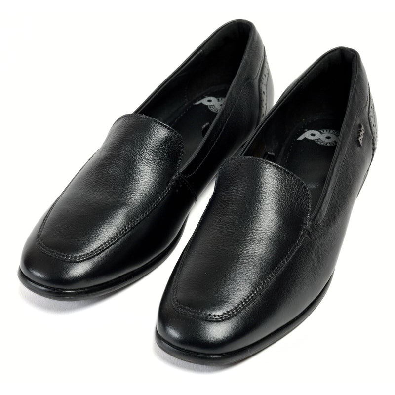 Pod Penny Leather Women's Black Loafers