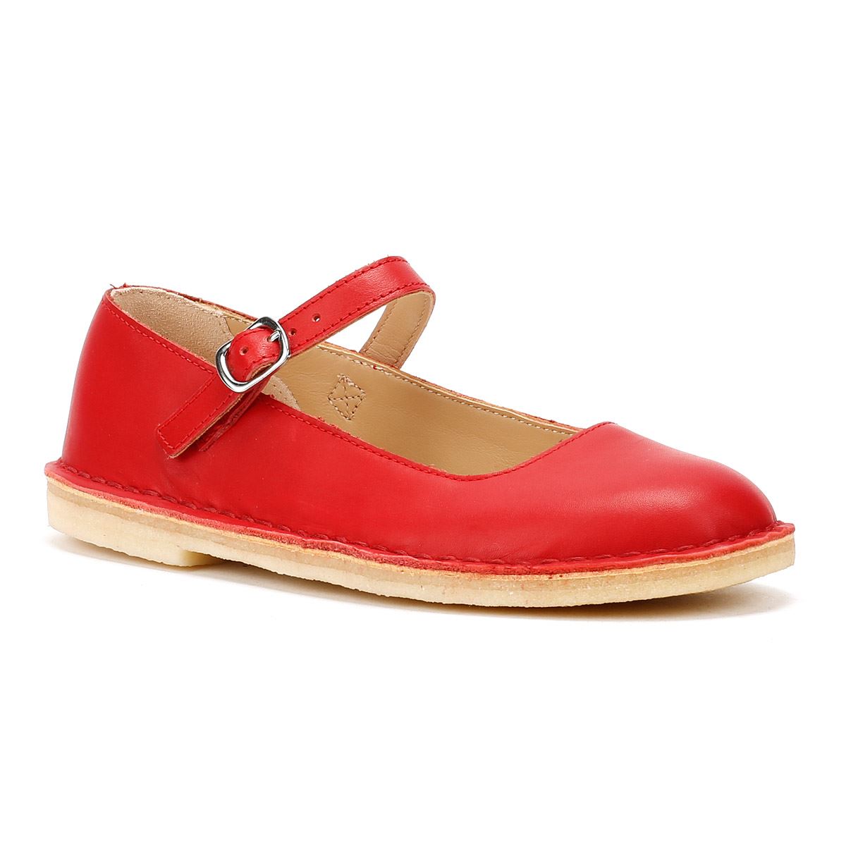 Clarks Originals Desert Jane Leather Women's Red Shoes