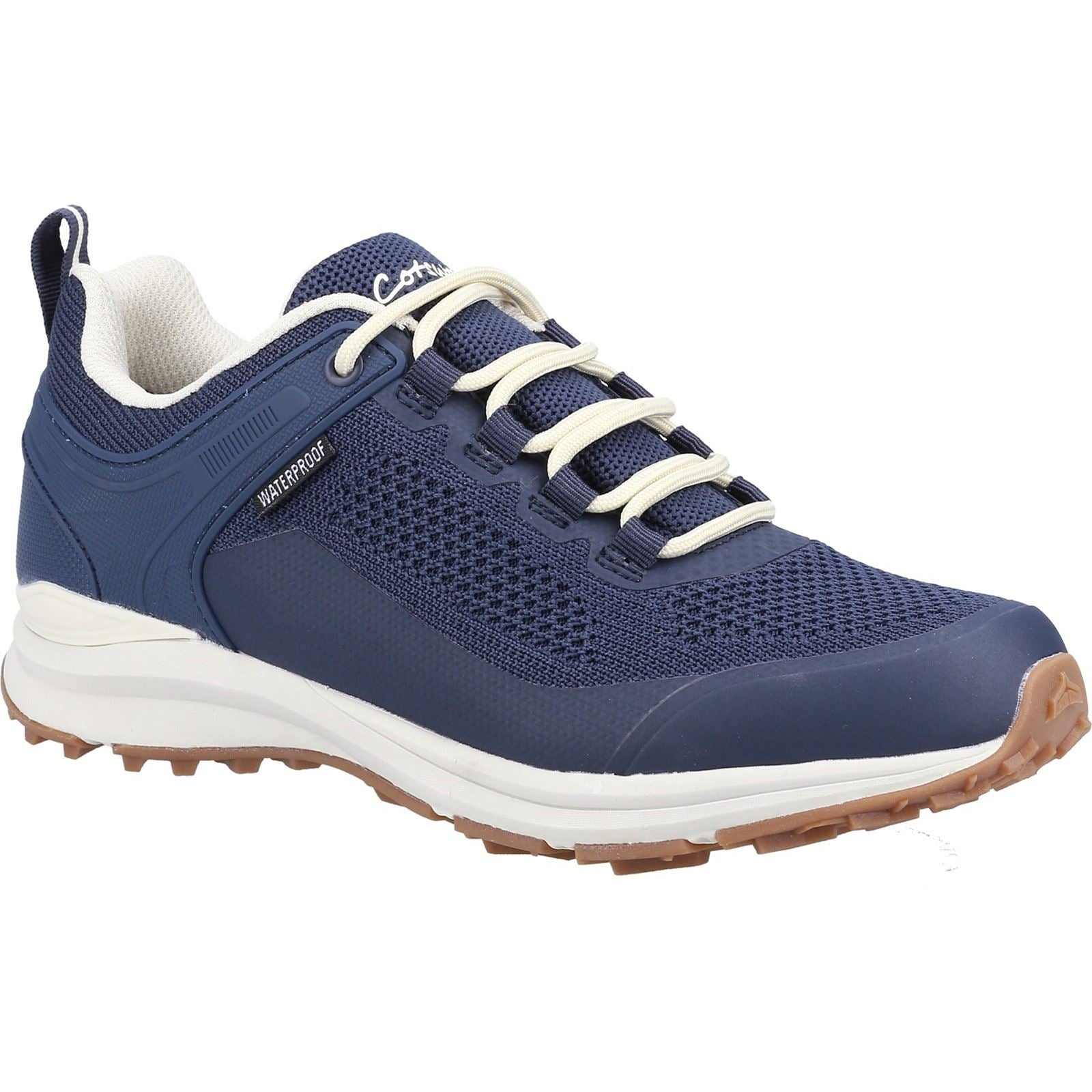 Cotswold Compton Recycled Plastic+Synthetic Pu Women's Navy Trainers