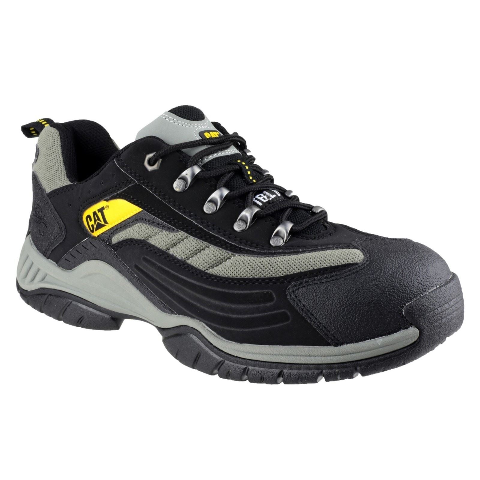 Caterpillar Moor Leather Black Safety Sneakers
