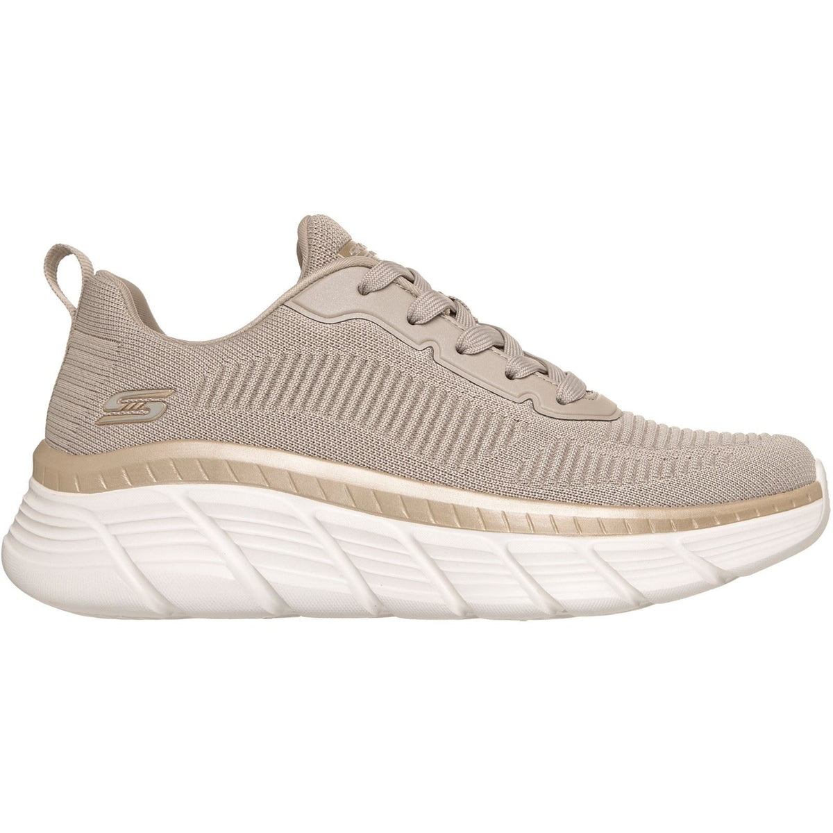 Skechers Bobs B Flex Hi Flying Textile Women's Taupe/Gold Sneakers