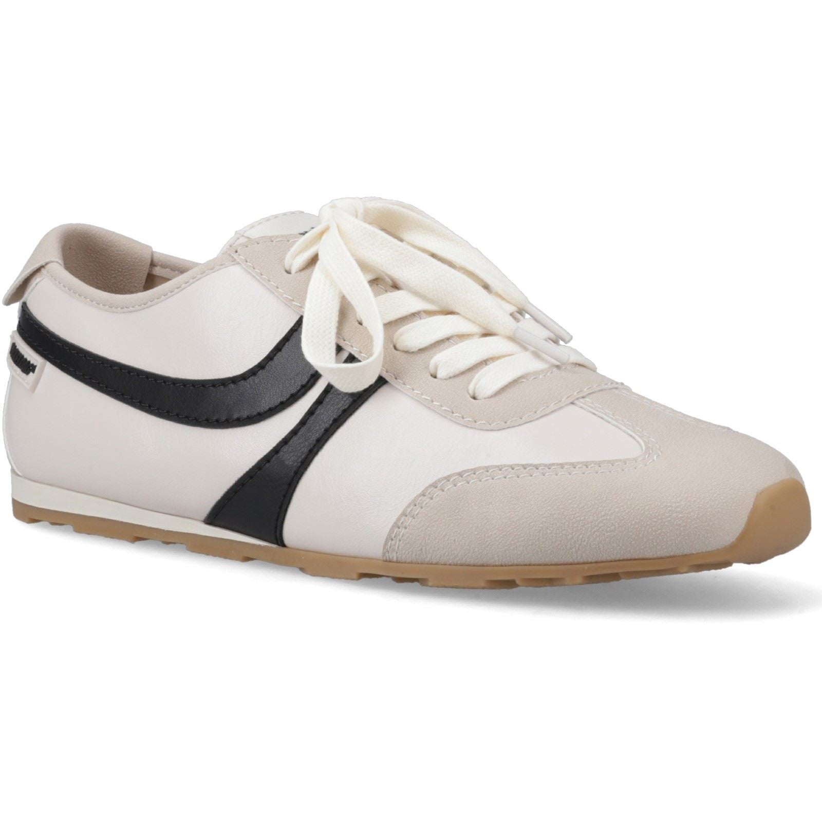 Rocket Dog Destin PU Combo Polyurethane Women's Off White/Black Sneakers