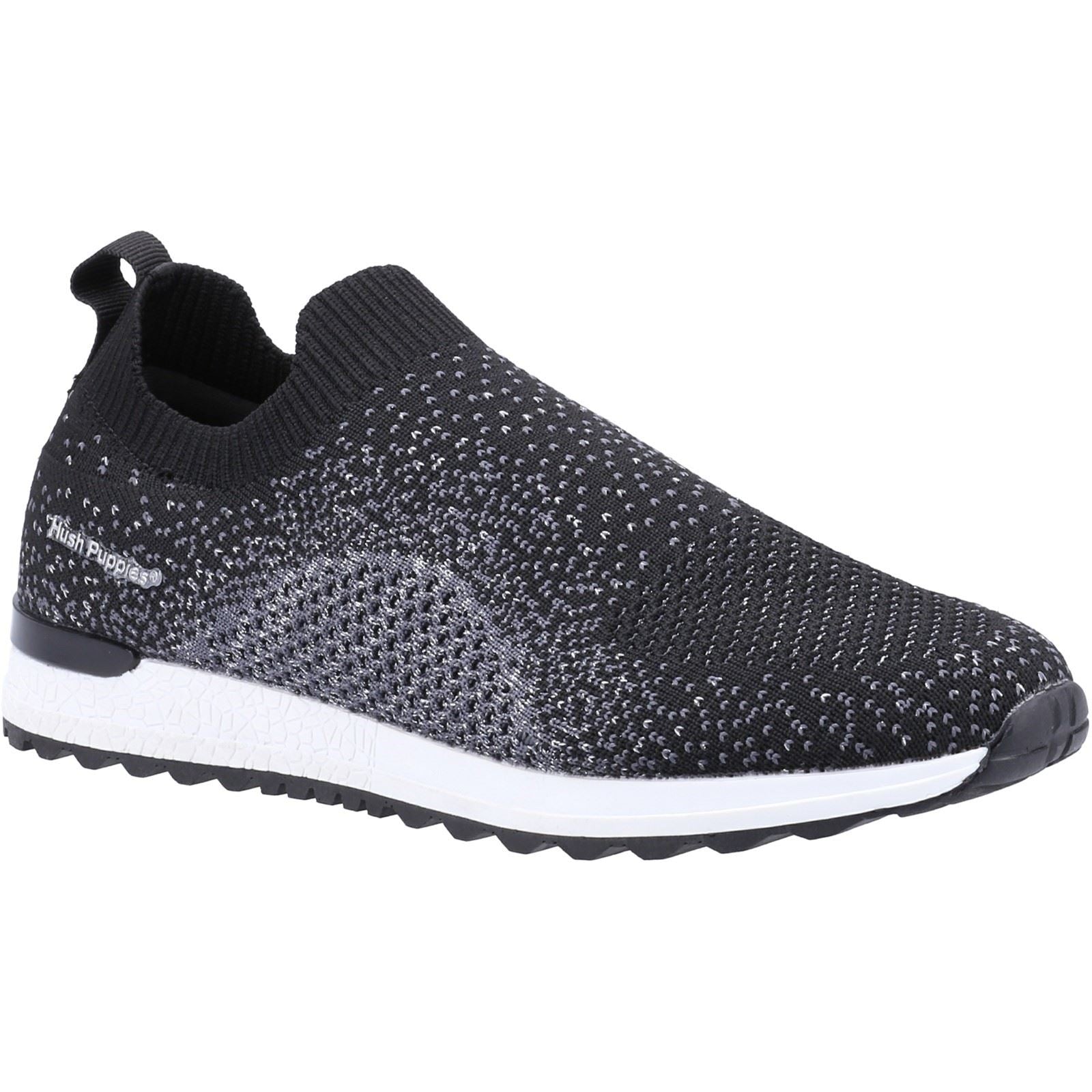 Hush Puppies Ennis Textile Women's Black Sneakers