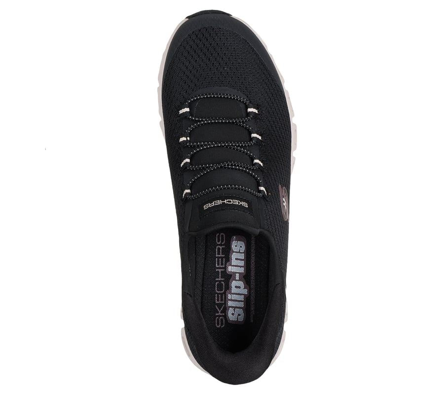 Skechers Slip-Ins Glide Step Vibey Mesh Women's Black Sneakers