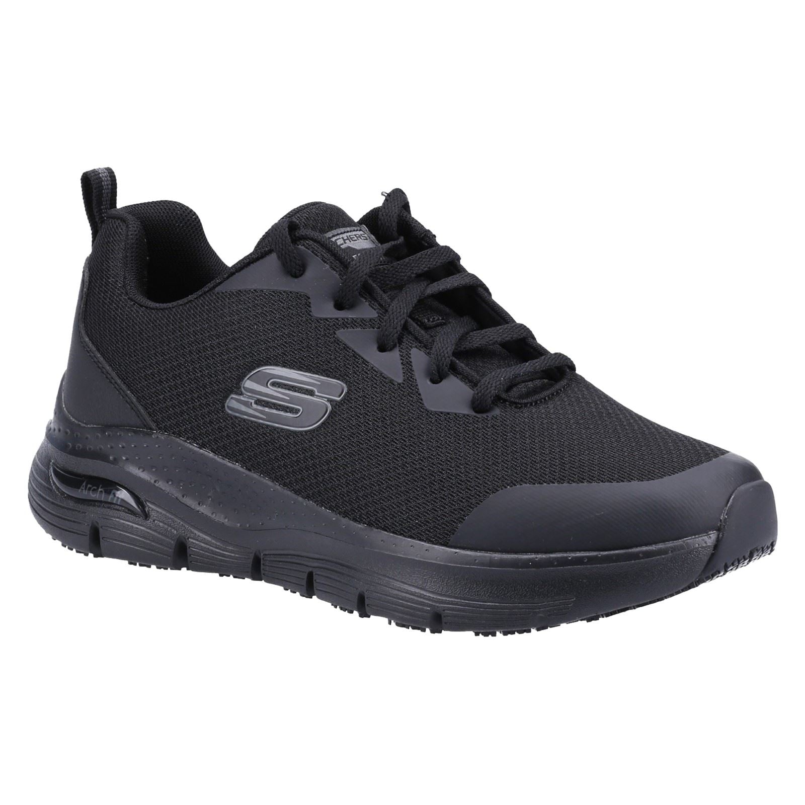 Skechers Workwear Arch Fit Sr Polyester Women's Black Safety Sneakers