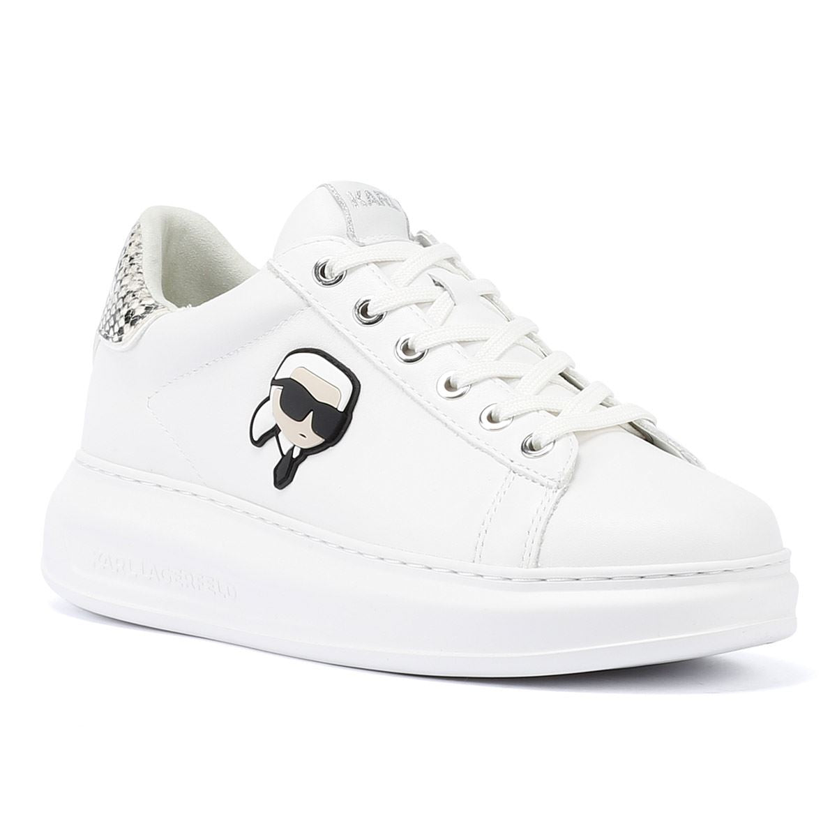Karl Lagerfeld Kapri NFT Lo Lace Women's White Sneakers