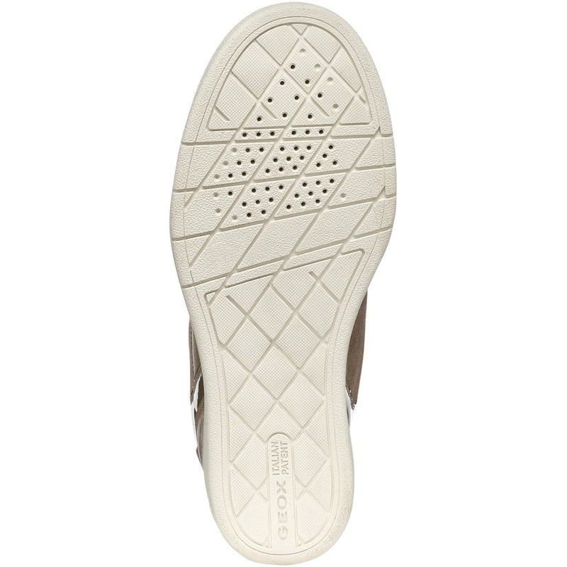 Geox D Maurica Leather Women's Dark Taupe Sneakers