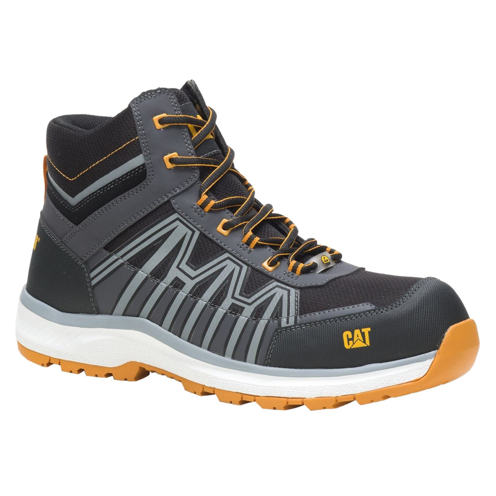 Caterpillar Charge PU/Mesh/Synthetic Black/Orange Hiking Boots