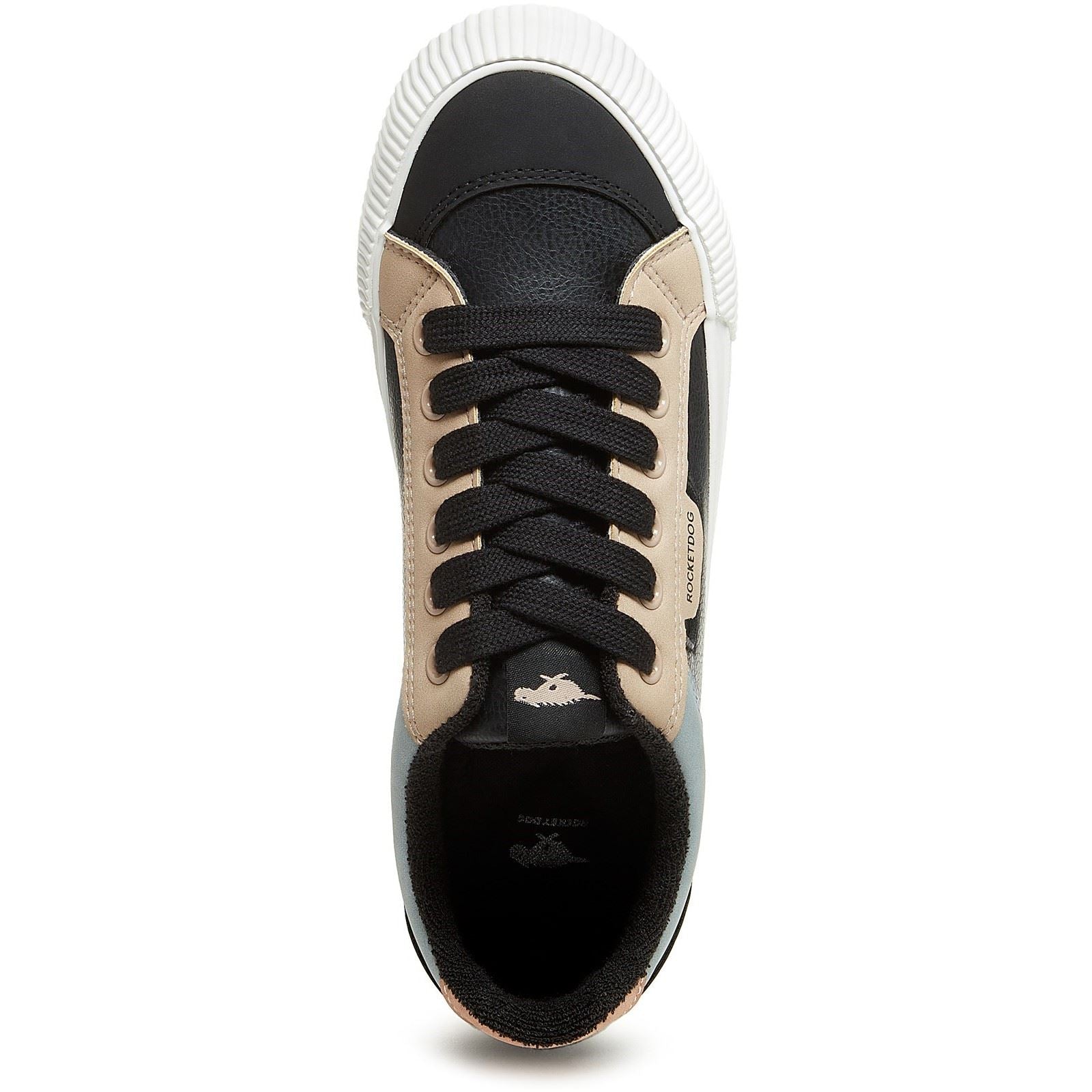Rocket Dog Cheery Blocked Sporty Synthetic Women's Black Combo Sneakers