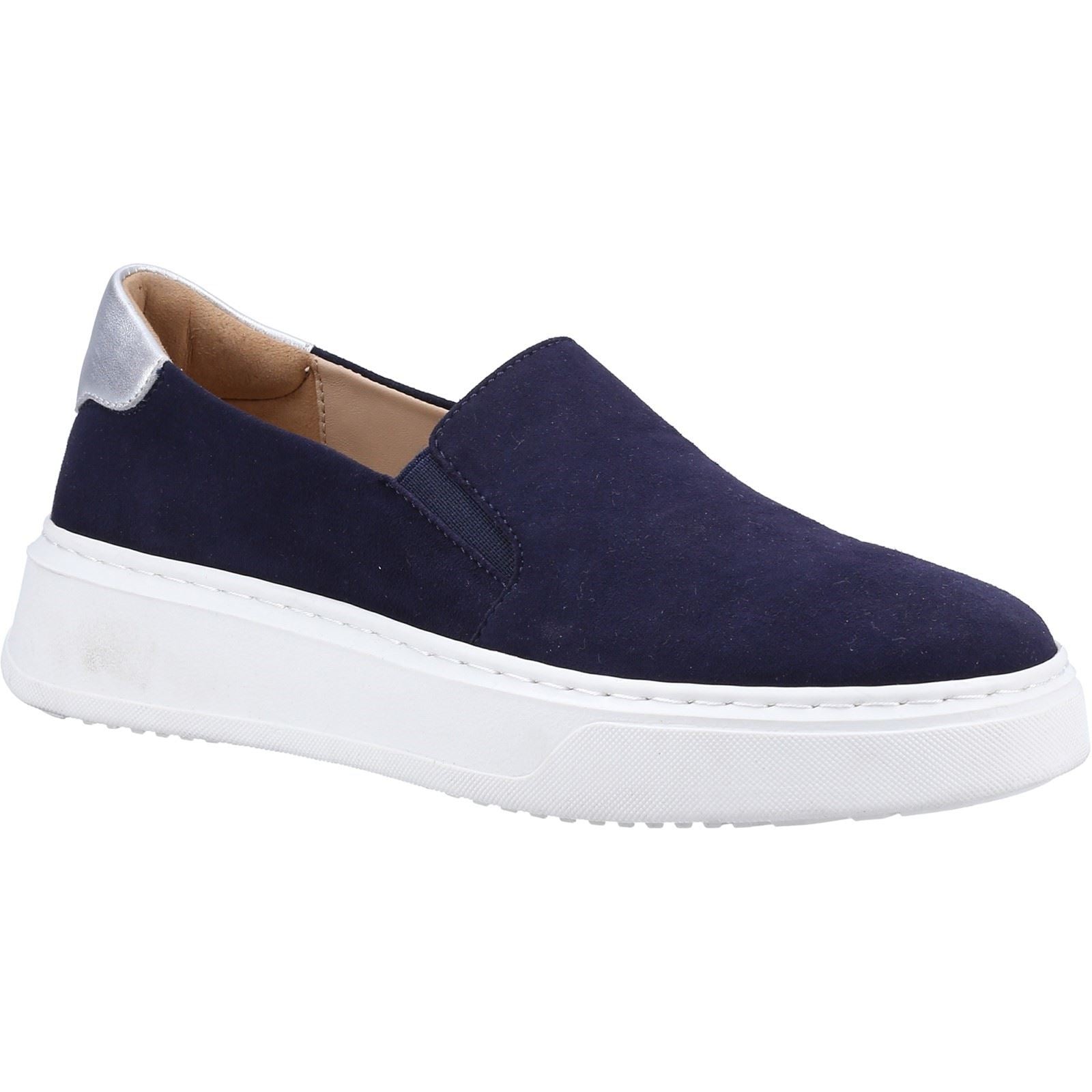 Hush Puppies Corinne Leather Women's Navy Sneakers