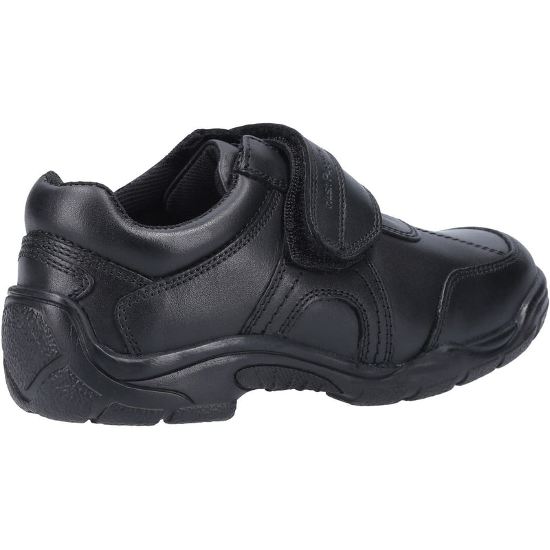 Hush Puppies Arlo Youth Boys Black Leather Shoes