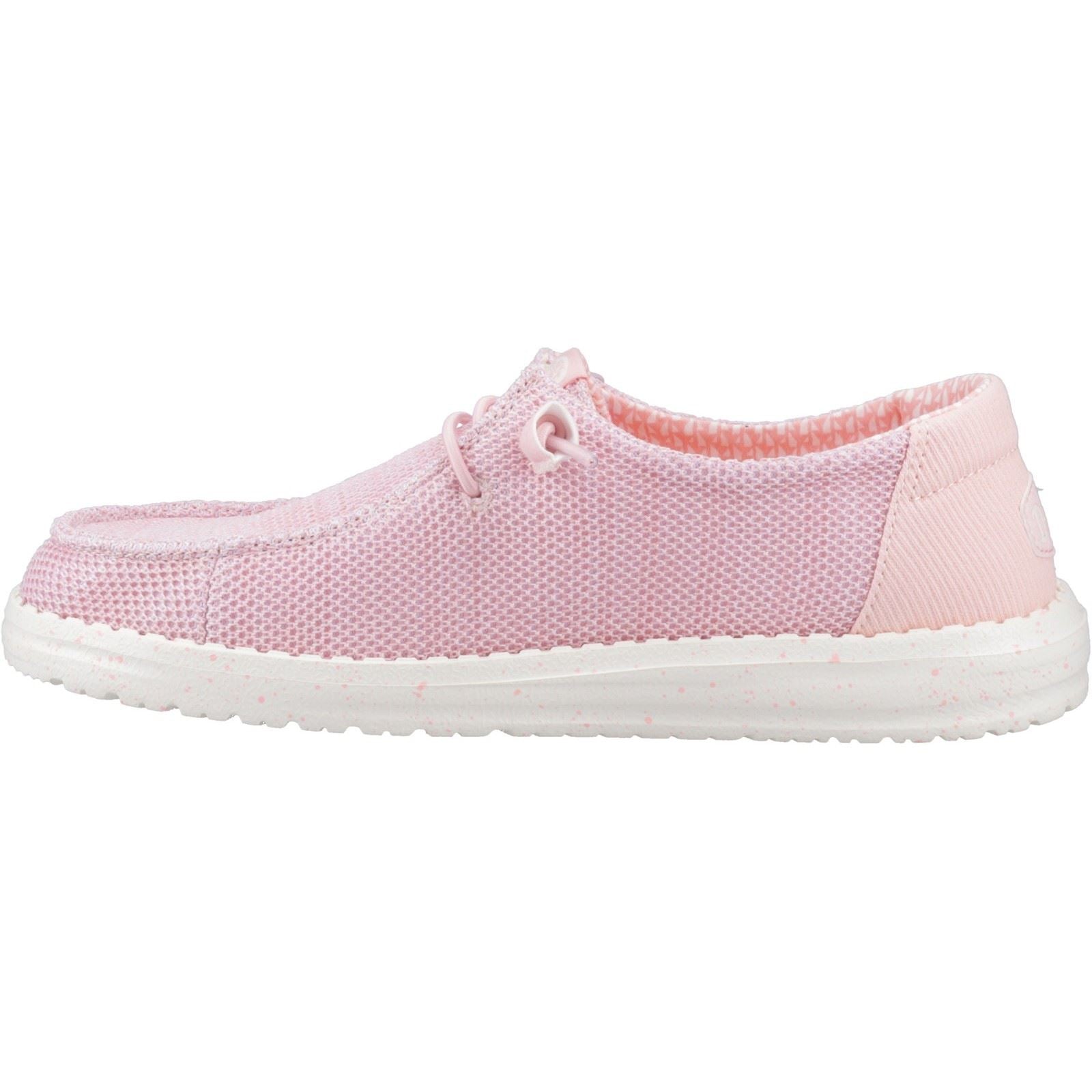HEYDUDE Wendy Stretch Sox Synthetic Blend Women's Rosette Moccasins Shoes