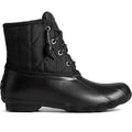 Sperry Saltwater SeaCycled RPET Synthetic Black Wellington Boots