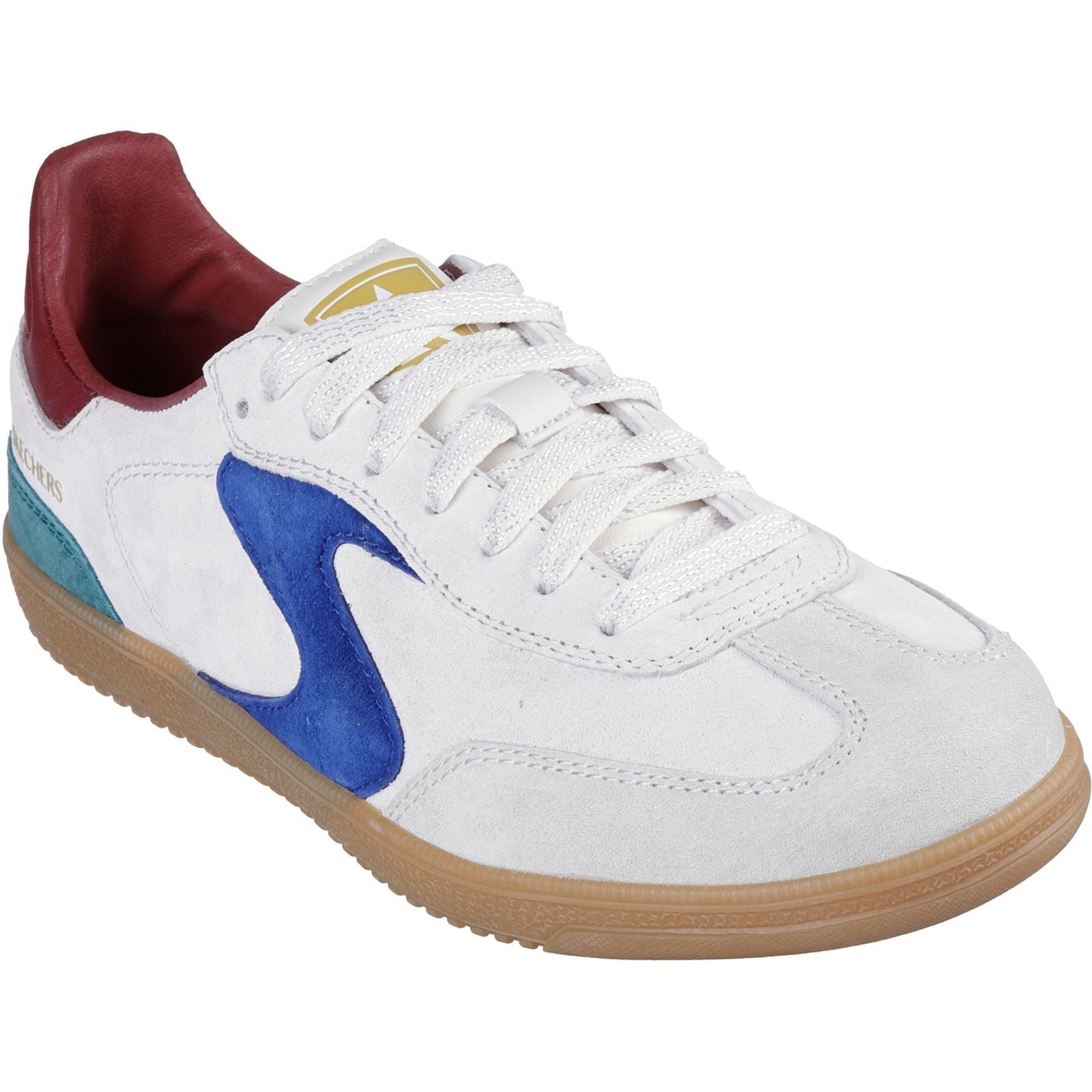Skechers Hotshot For The Win Leather Women's Light Grey/Multi Sneakers