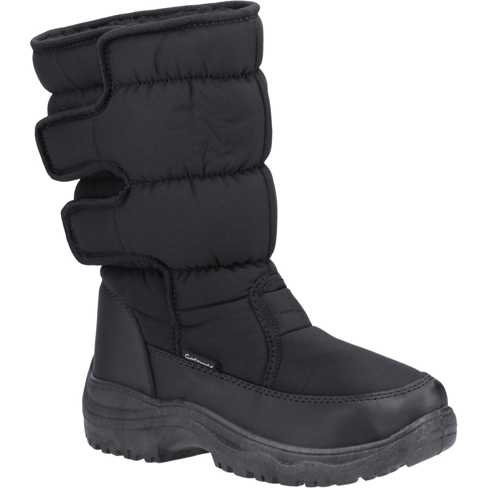 Cotswold Welland Textile Women's Black Winter Mid Calf Boots