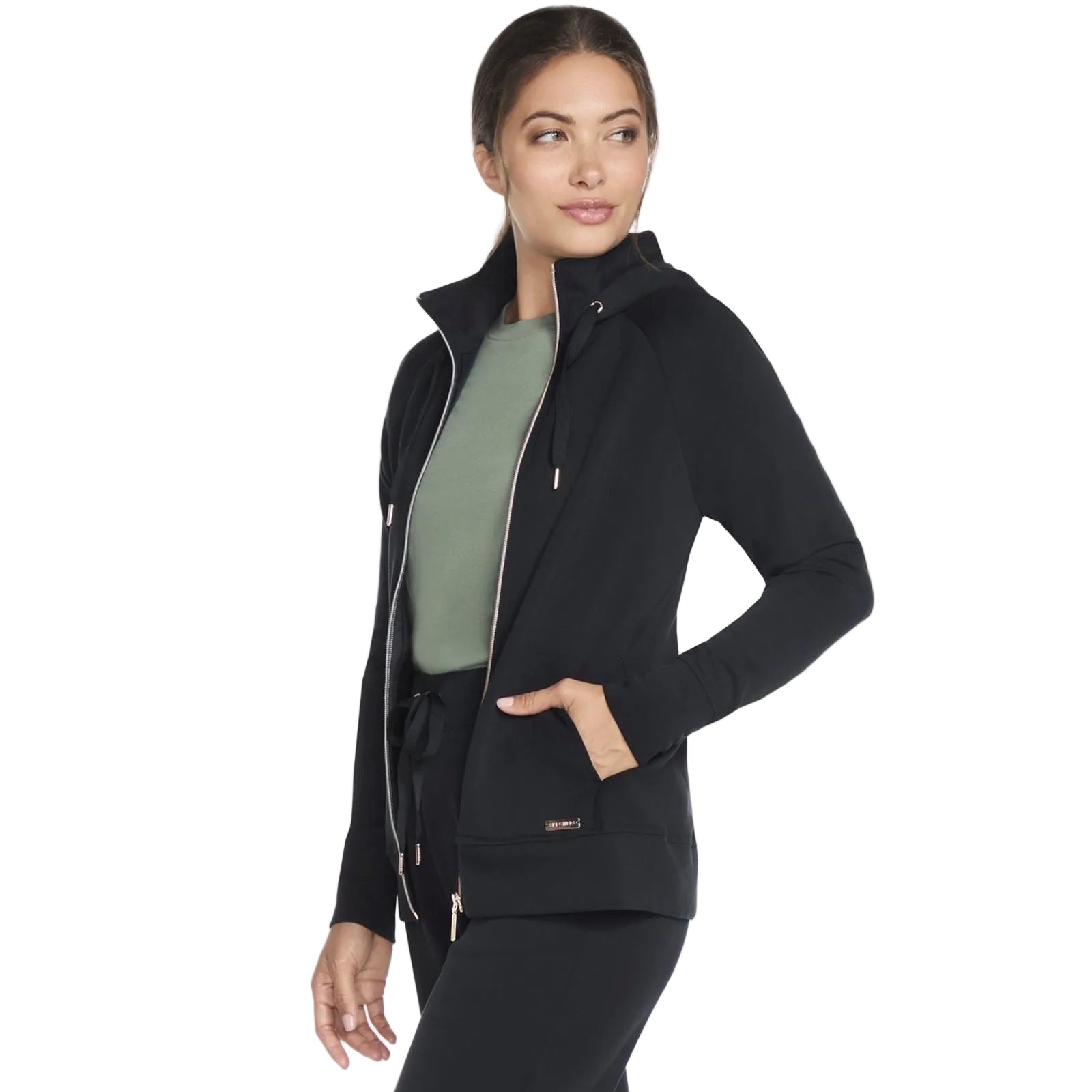 Skechers Performance Skechluxe Elevate Hooded Jacket Women's Black Jacket