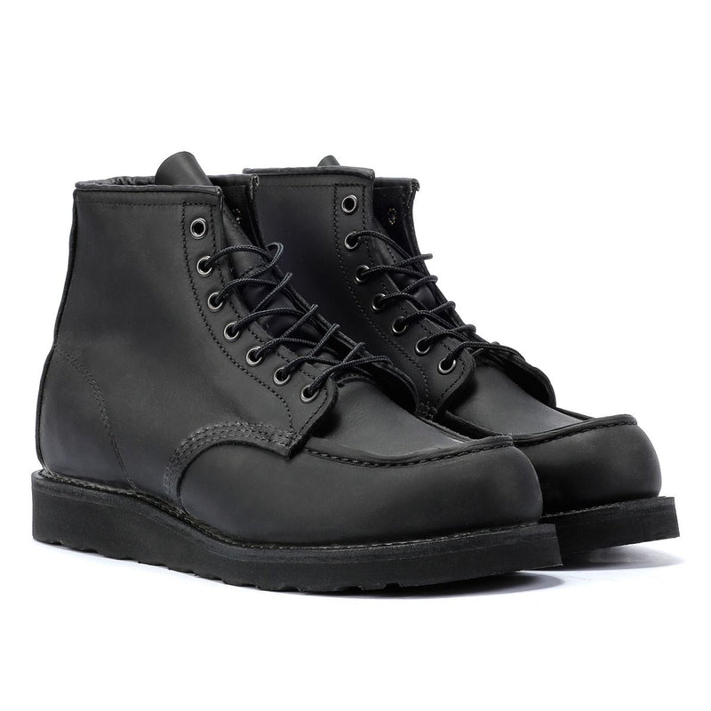 Red Wing 6 Inch Moc Classic Leather Men's Black Boots