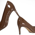 Dune Aspiring Leather Women's Brown Heels