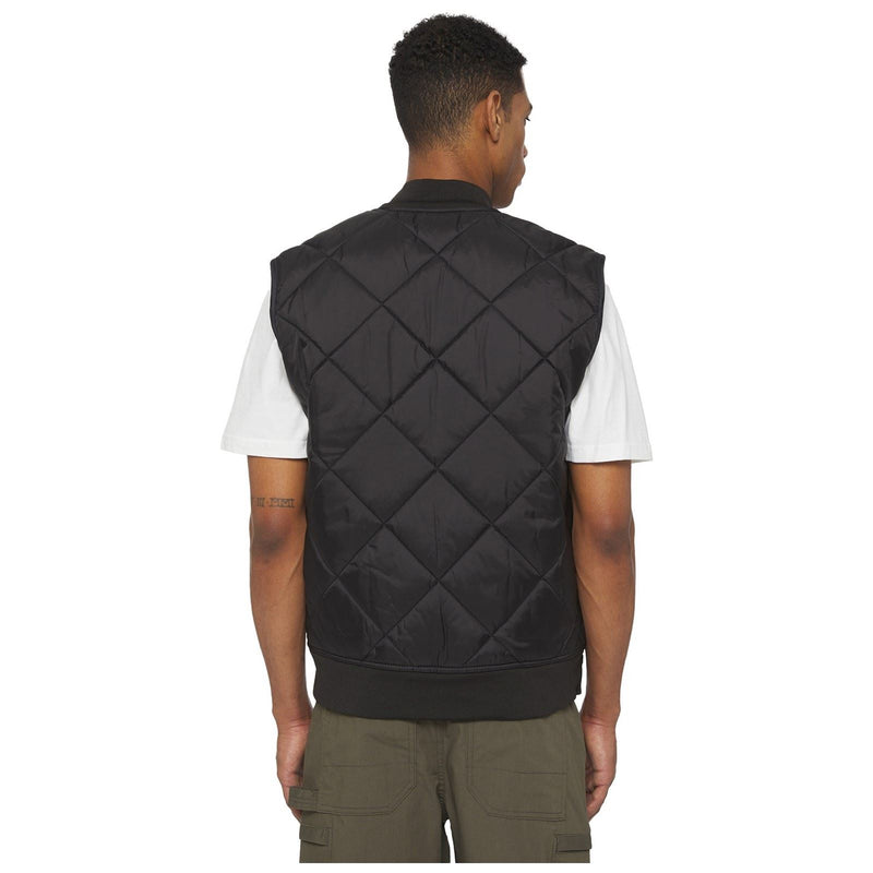Dickies Diamond Quilted Vest Men's Black Gilets