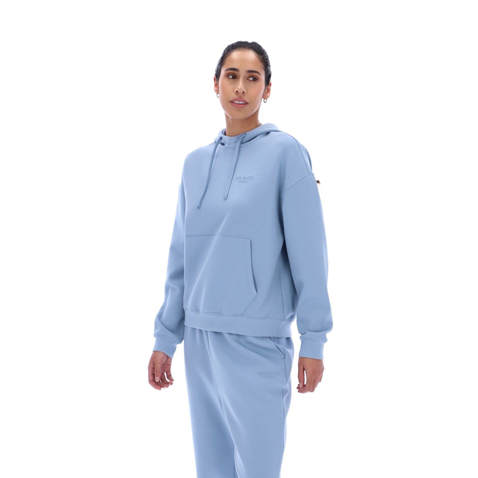 Ted Baker HEIDI TBWHSS2632 Polyester Women's Blue Hooded Sweatshirt