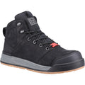 Hard Yakka 3056 Lace Zip Leather Black Safety Boots