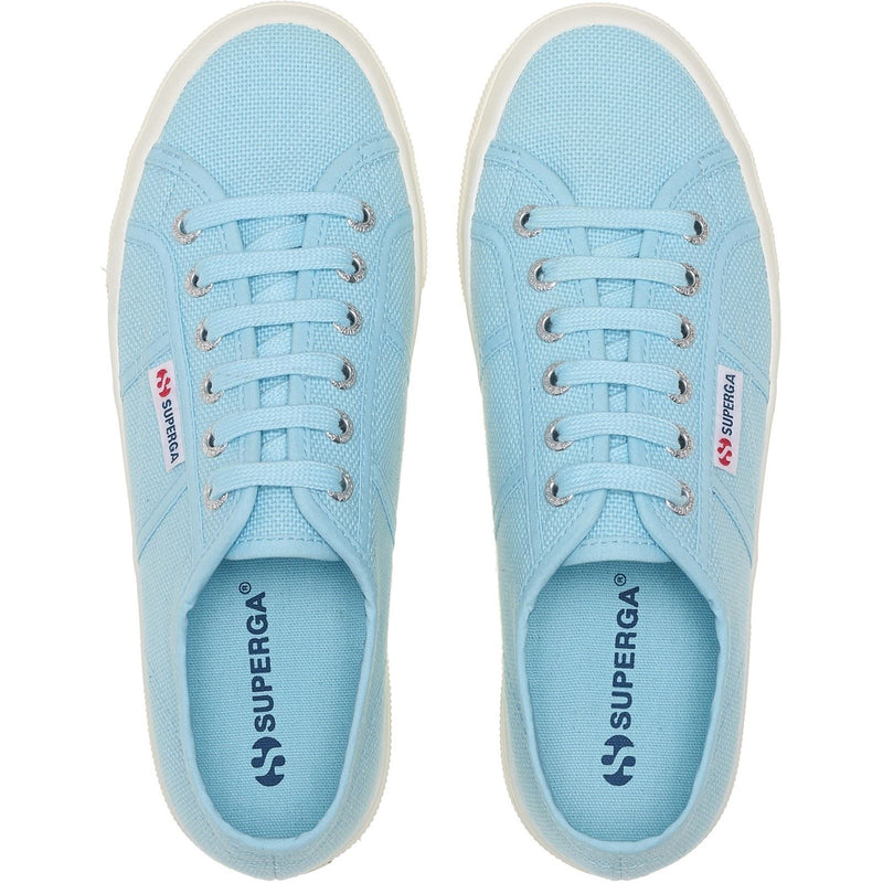 Superga 2740 PLATFORM Cotton Women's Crystal Azul Sneakers
