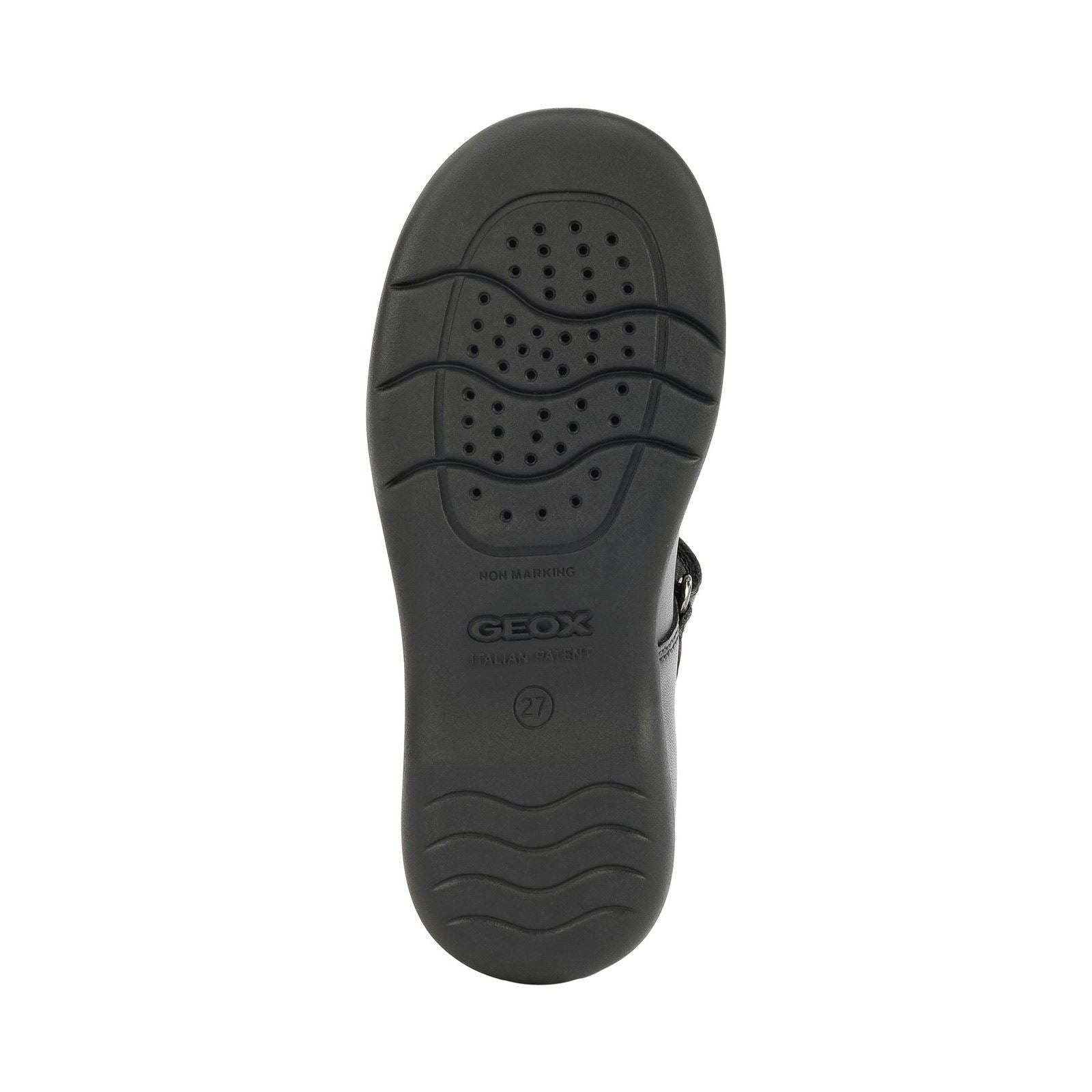 Geox Naimara Leather Girl's Black Shoes