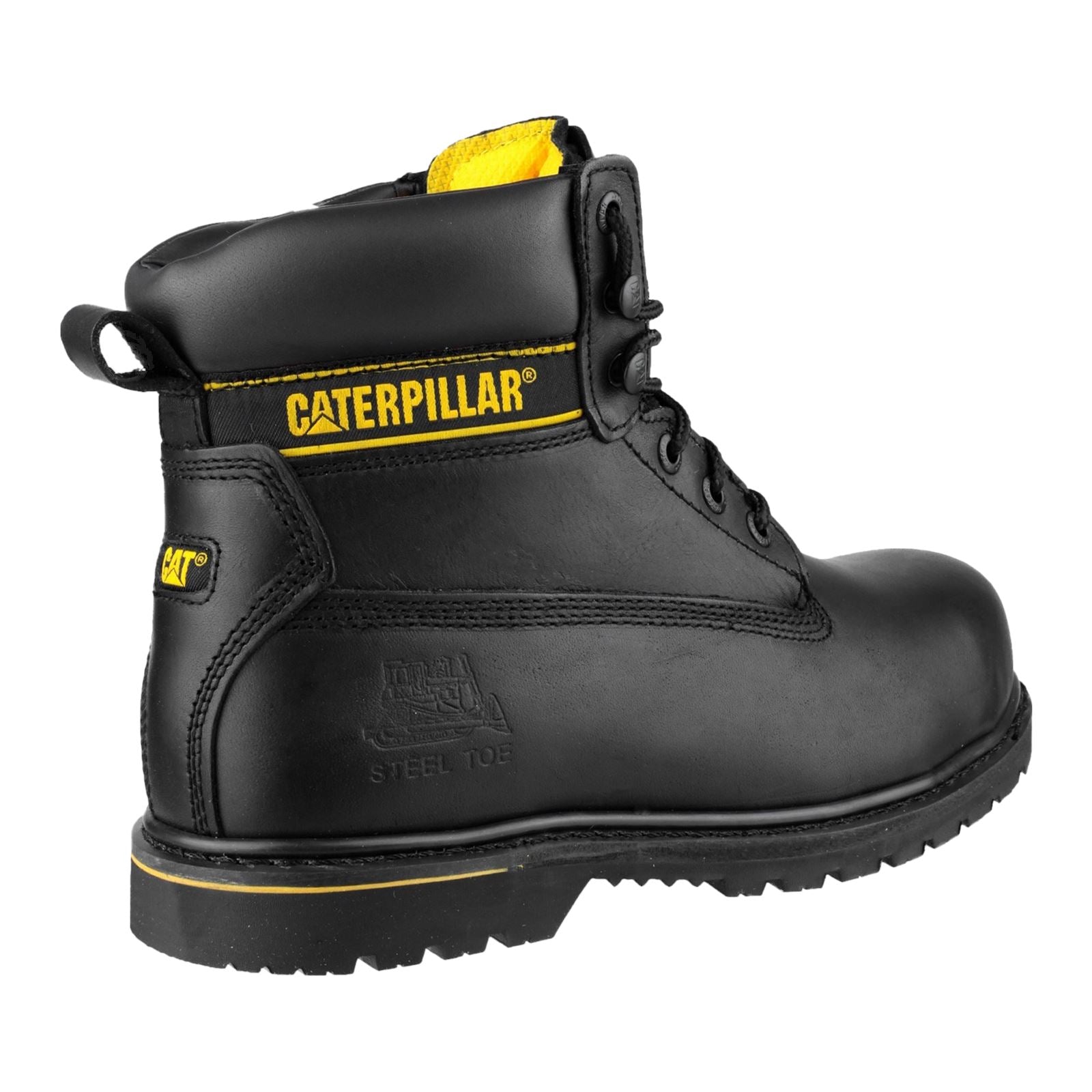 Caterpillar Holton Leather Black Safety Boots