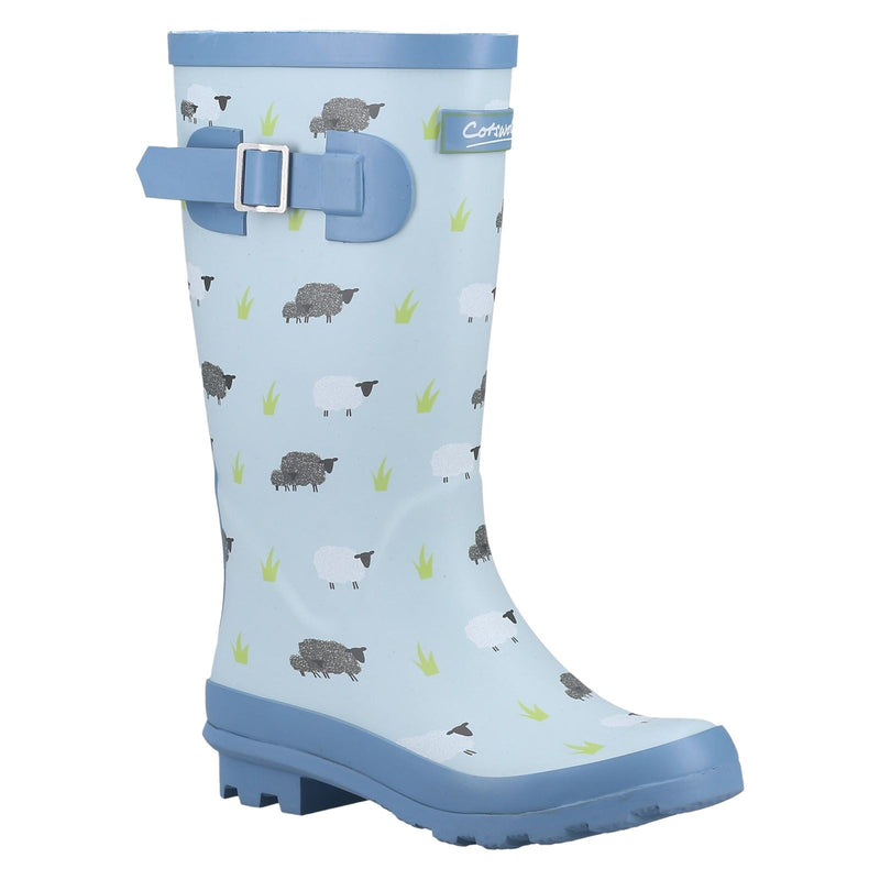 Cotswold Farmyard Junior Rubber Sheep Wellington Boots